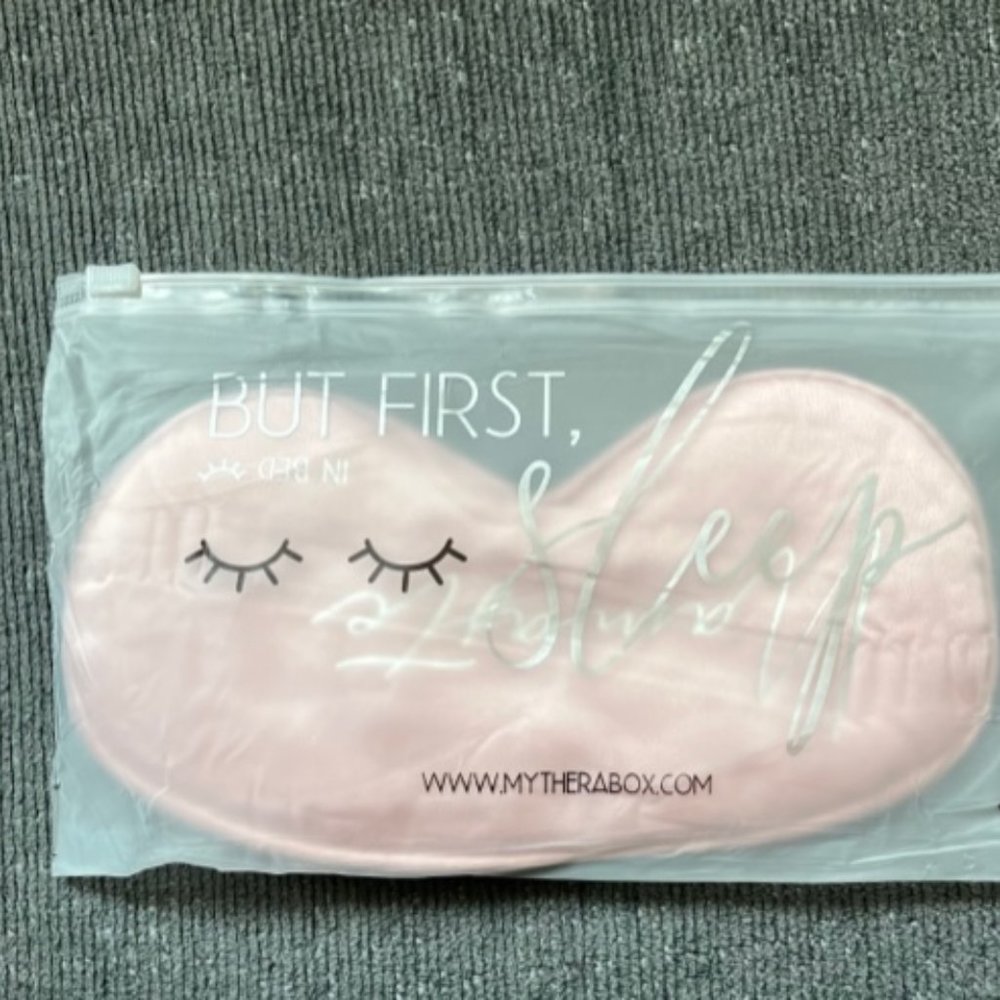 Namaste In Bed Pink Satin Sleep Mask - Brand New